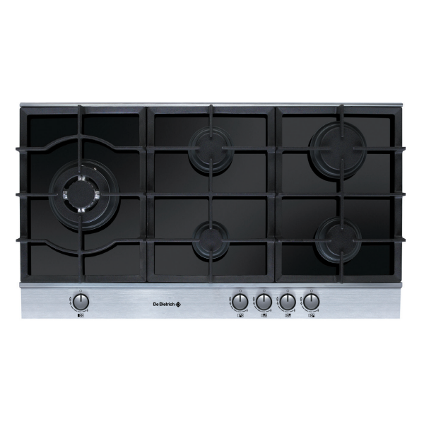 De Dietrich DTG796XA1 90cm Built In Gas on Black Glass Cooktop - Carton Damaged