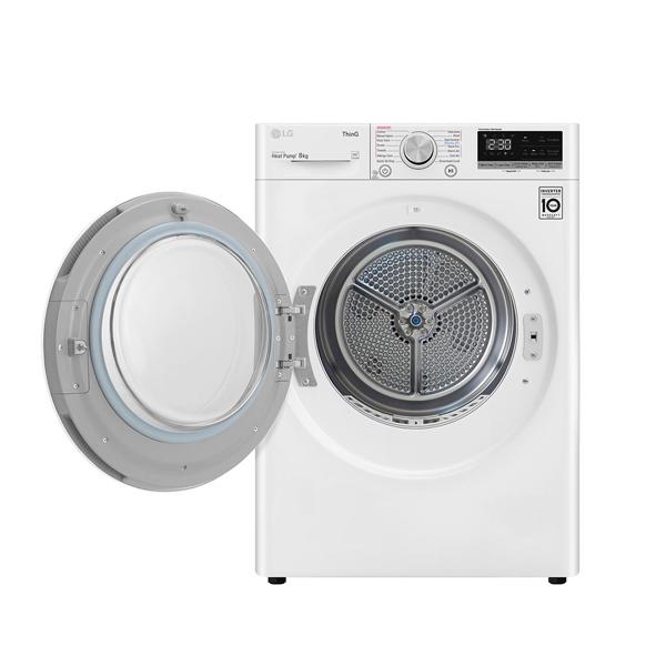LG DVH5-08W 8kg Heat Pump Dryer w/Inverter Control - Carton Damaged