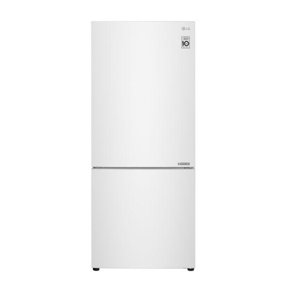 LG GB-455WL 454L White Bottom Mount Fridge w/Door Cooling - Carton Damaged