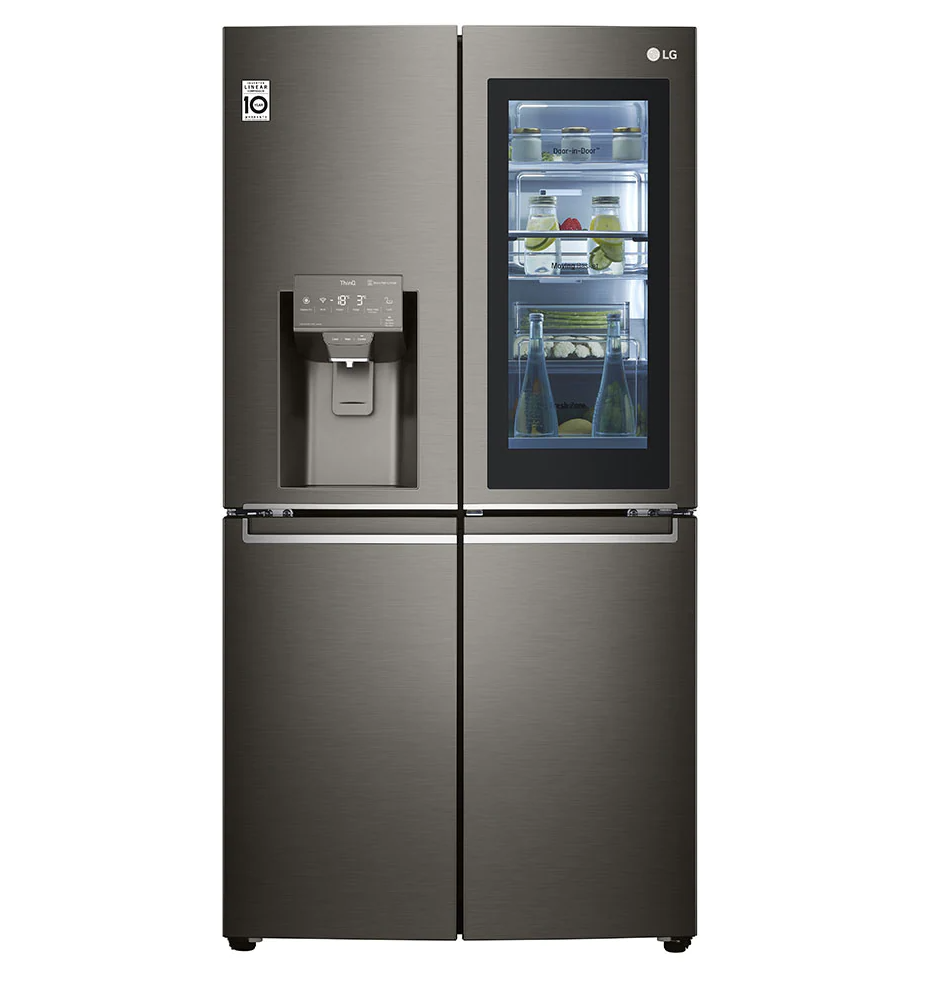 LG GF-V708BSL 708L Black French Door-In-Door Fridge w/InstaView - Factory Second 2nd