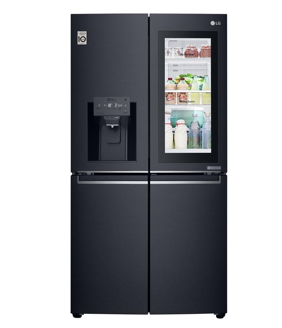 LG GF-V708MBSL 708L Black Stainless French Door-In-Door Fridge w/InstaView - Factory Seconds