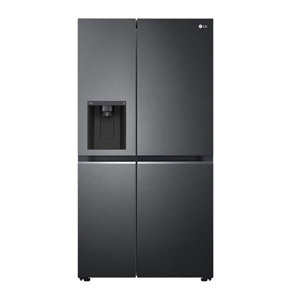 LG GS-L635MBL 635L Matte Black Side by Side Refrigerator - Carton Damaged