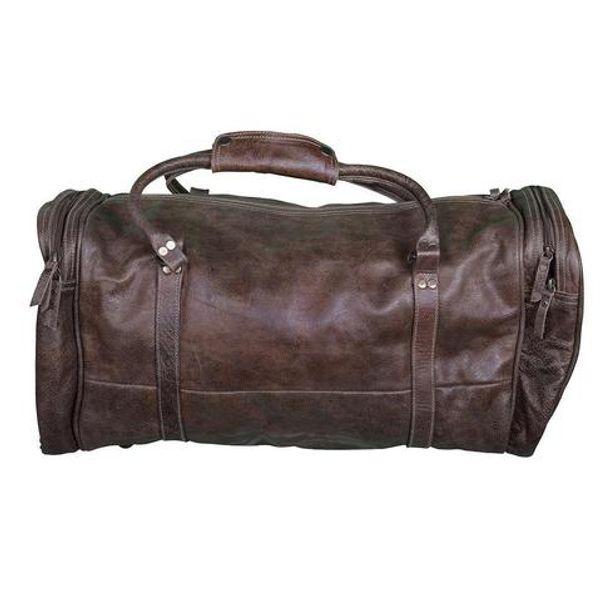 Riccione Lux Overnight Leather Duffle Bag