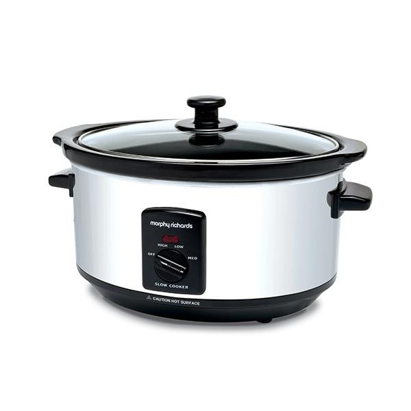 Brand New Morphy Richards 3.5L Polished Stainless Steel Slow Cooker