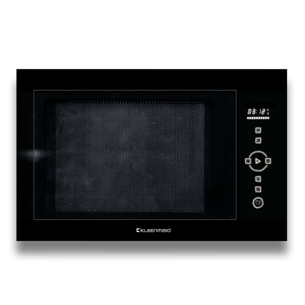 Kleenmaid MWG4512K 25L Black Krystal Glass Built in Microwave Quartz Grill Oven - Carton Damaged