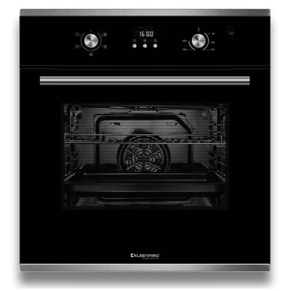 Kleenmaid OMF6014 60cm Black Glass 5 Function Built In XL 75L Oven - Carton Damaged