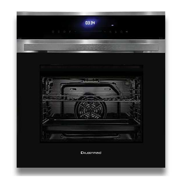 Kleenmaid OMF6041X XL 82L 60cm Brushed Stainless/Black Krystal Glass Multifunction Fan Forced Oven - Carton Damaged