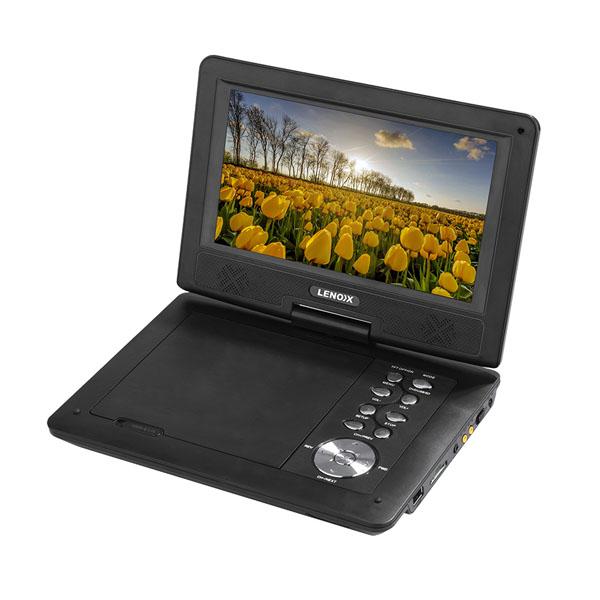 Brand New Lenoxx PDVD800 9" Swivel Portable DVD Player