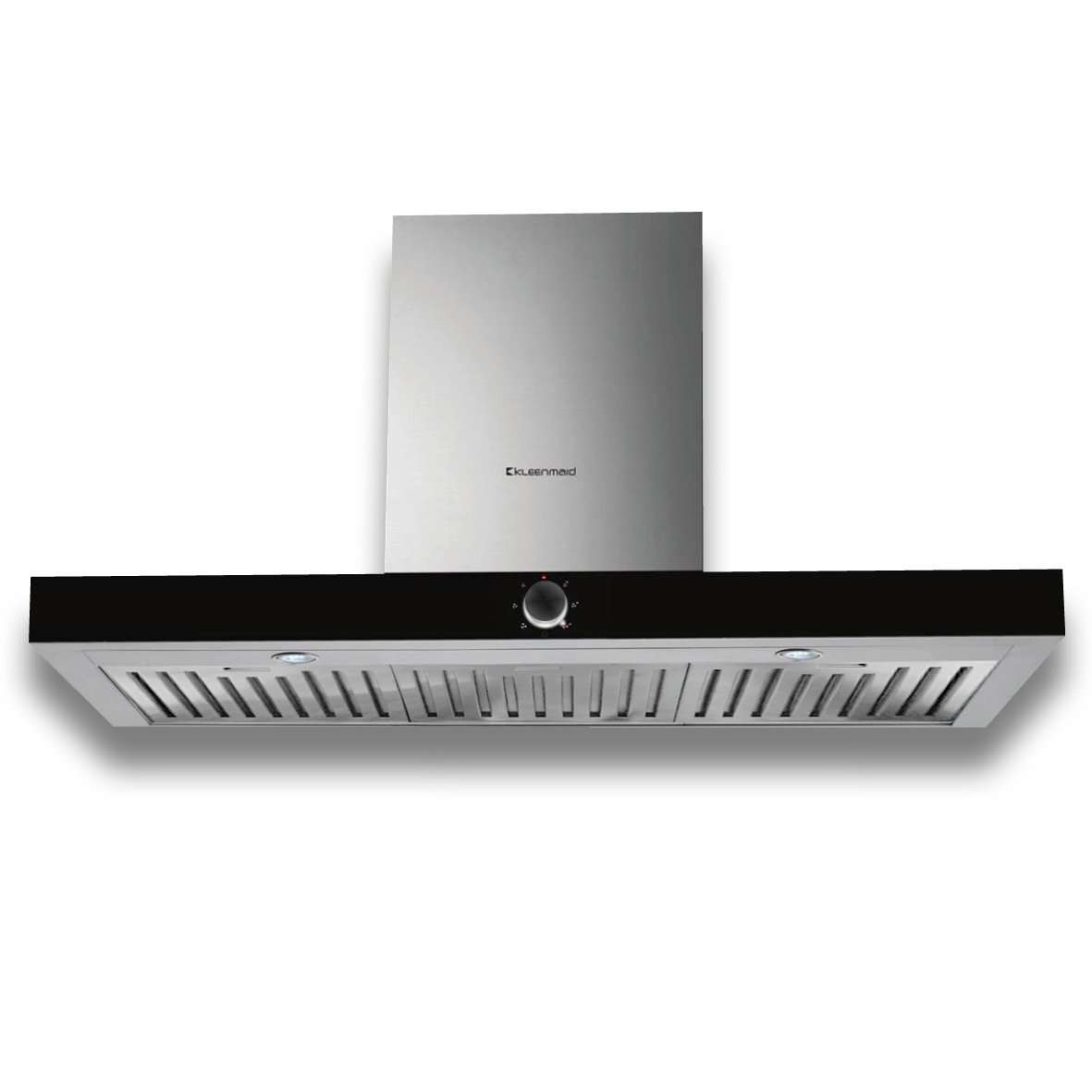 Kleenmaid RHSCK91 Wall-Mounted Stainless/Black Krystal Glass Canopy Rangehood - Carton Damaged