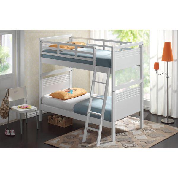 Riccione Lux Felicia Solid Rubberwood Double Deck Bed