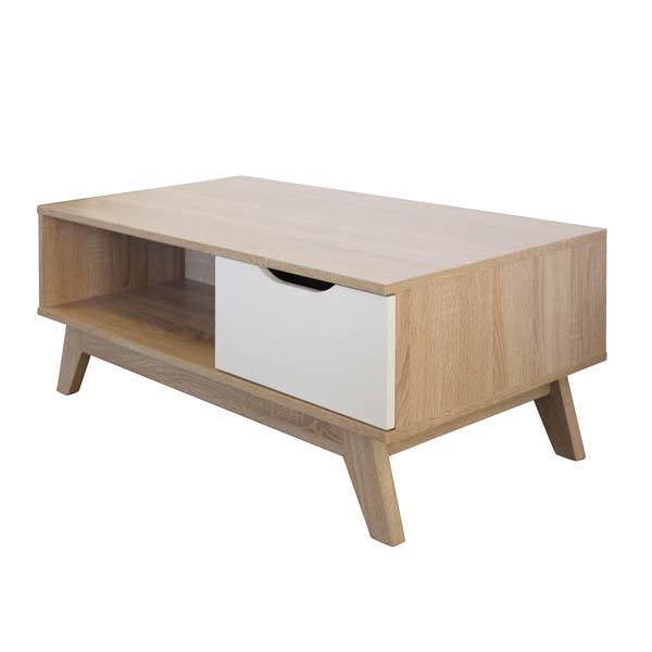 Riccione Lux Scandi Heimdall Coffee Table with Drawer 