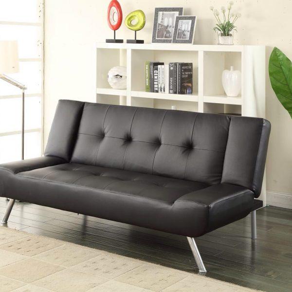 Riccione Lux Vincenzia Black 3 Seater Sofa Bed