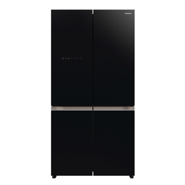 Hitachi RWB640VT0GBK 638L Glass Black French Door Inverter Refrigerator - Factory Second 2nd