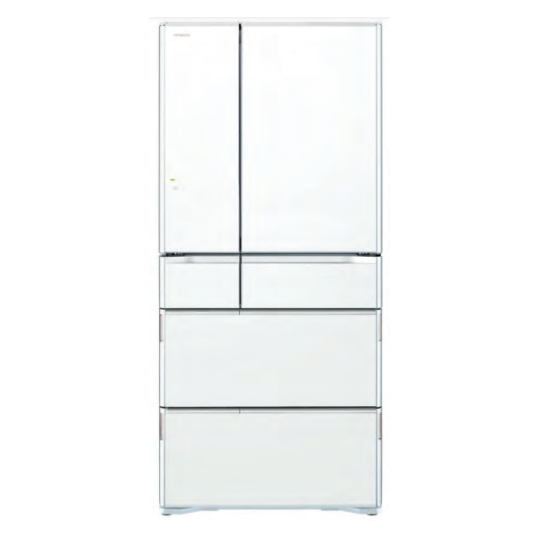 Hitachi RWX620KAXW Crystal White 615L French Door Refrigerator - Carton Damage