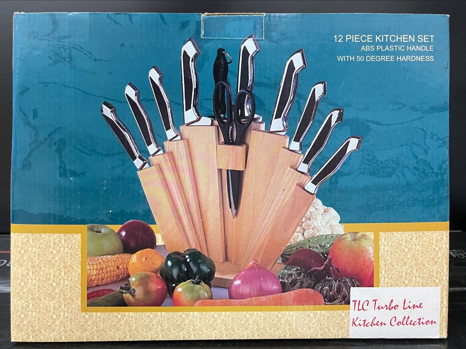 Brand New Turboline TL12PKS 12pc Knife Set with 50 degree hardness 