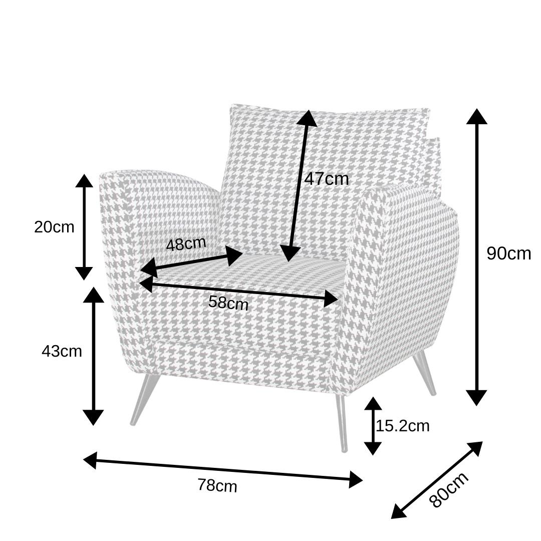 Riccione Lux Teodora Accent Chair