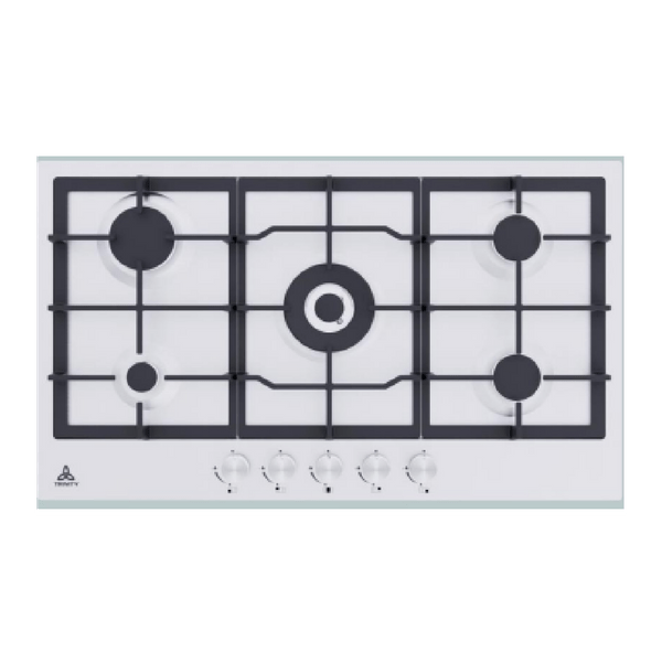 Brand New Trinity TRG900SS 90cm 5 Burner Built-in Gas Stainless Steel Cooktop