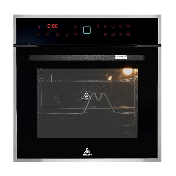 Brand New Trinity TRT6B31BK 60cm Full Black Glass Built-in Electric Oven