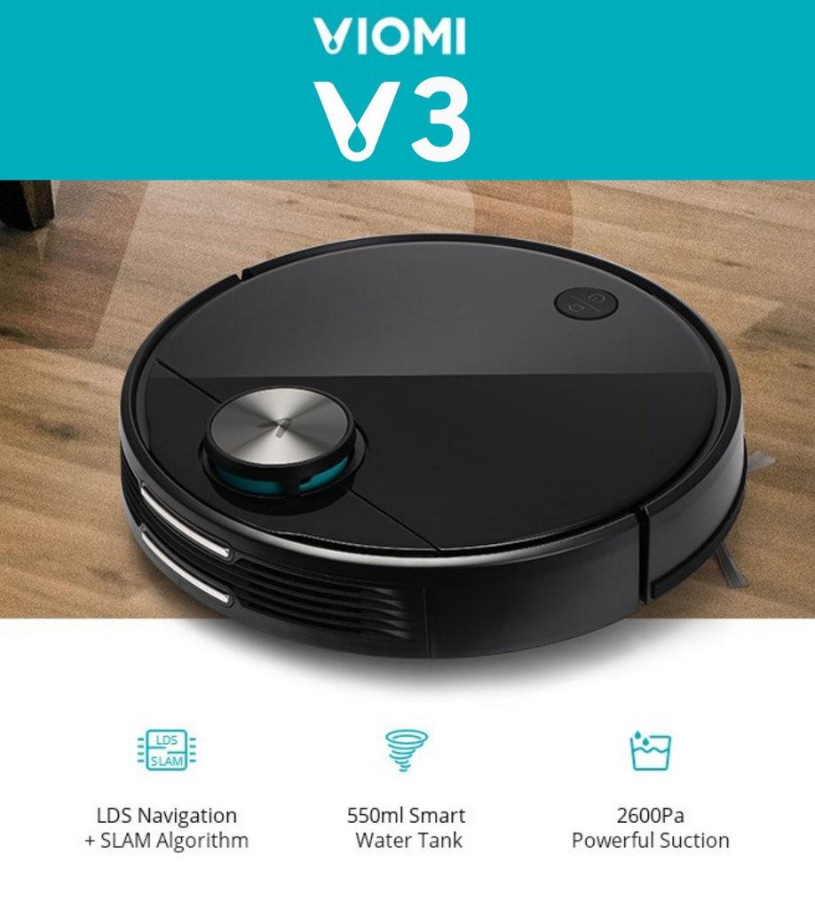 Viomi V3 Robot Vacuum Cleaner V-RVCLM26B - Refurbished