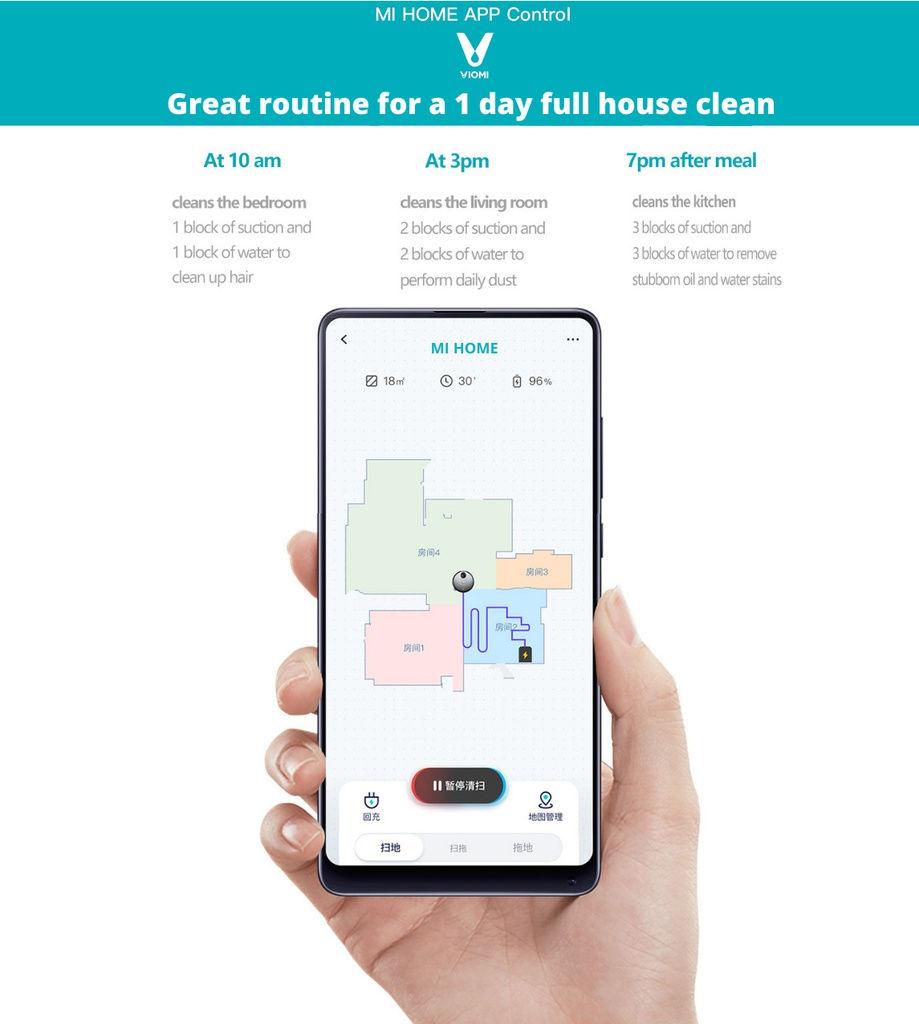 Viomi V3 Robot Vacuum Cleaner V-RVCLM26B - Refurbished