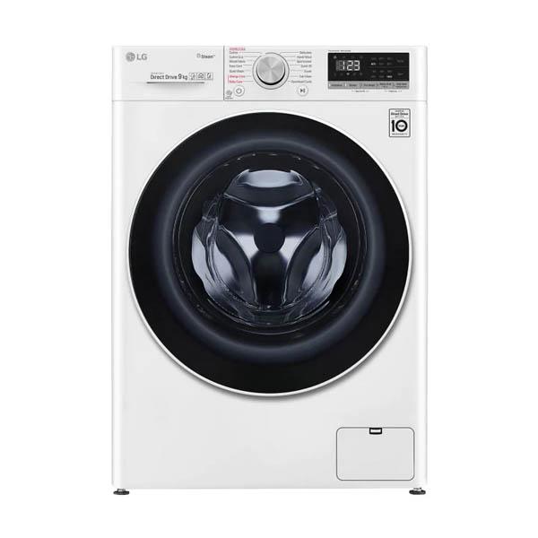 LG WV5-1409W 9kg White Front Load Washing Machine w/Steam - Carton Damaged