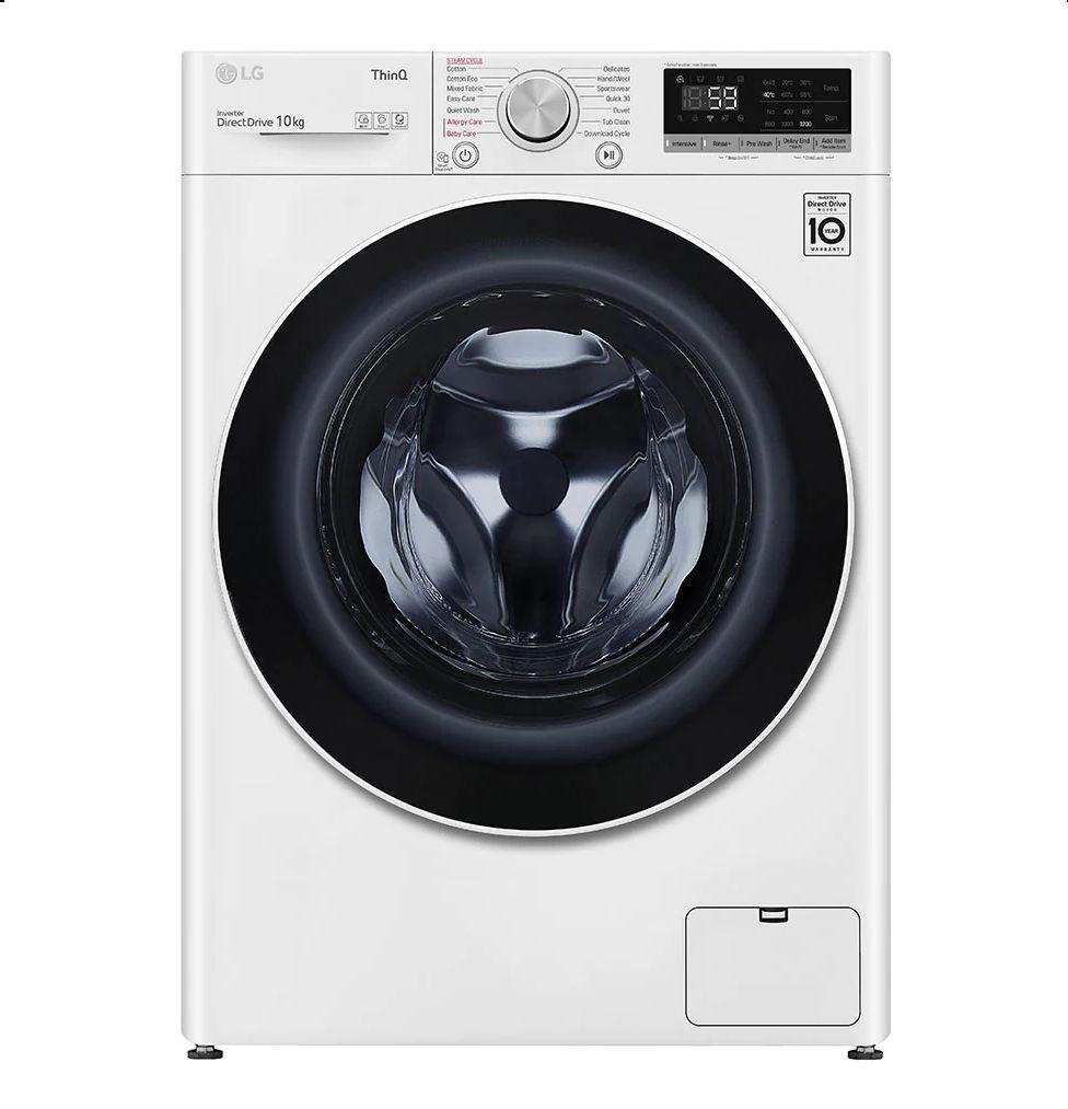 LG WV5-1410W 10kg White Front Load Washing Machine w/Steam - Factory Seconds 2nd