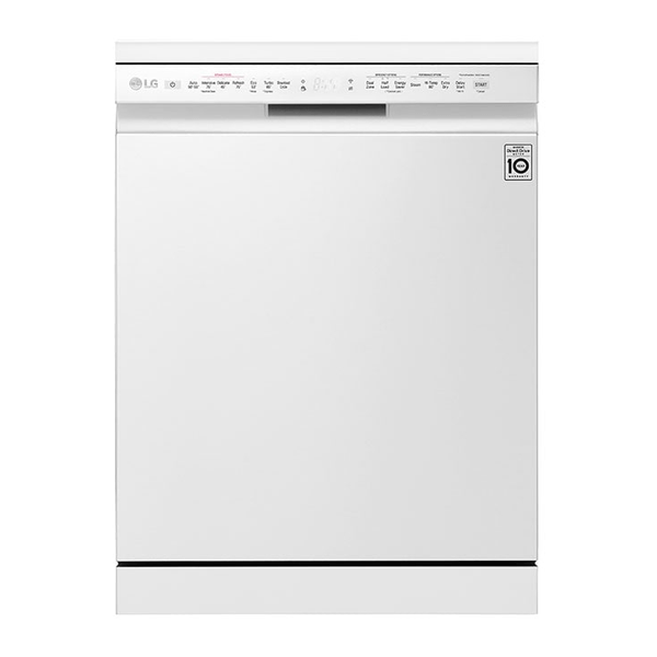 LG XD4B24WH 14 Place White QuadWash® Dishwasher w/TrueSteam® - Carton Damaged