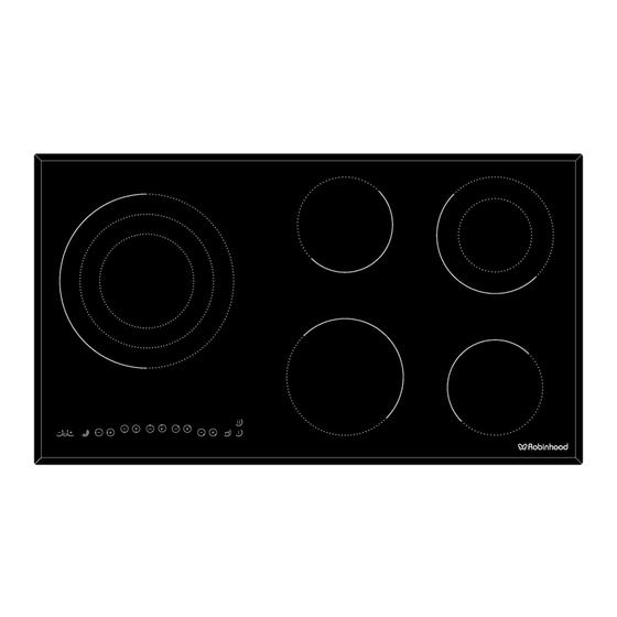 Robinhood 90cm Ceramic Touch Control Induction Hob HIA905TFG- Carton Damaged