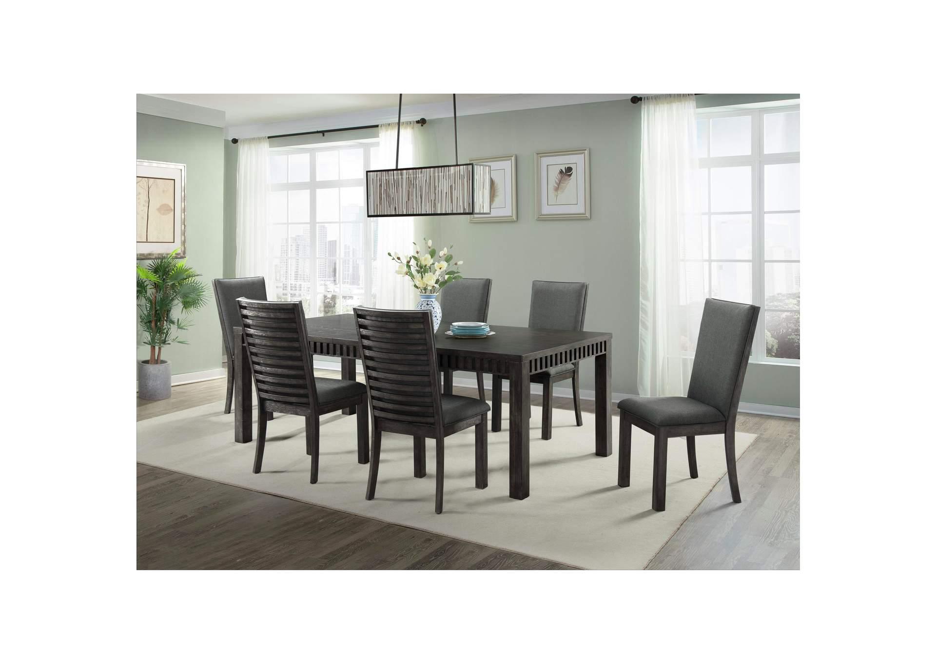 Shelter Bay Dining Table and 6 Chairs Set _DSB100DT/ DSB100SC, Brand new