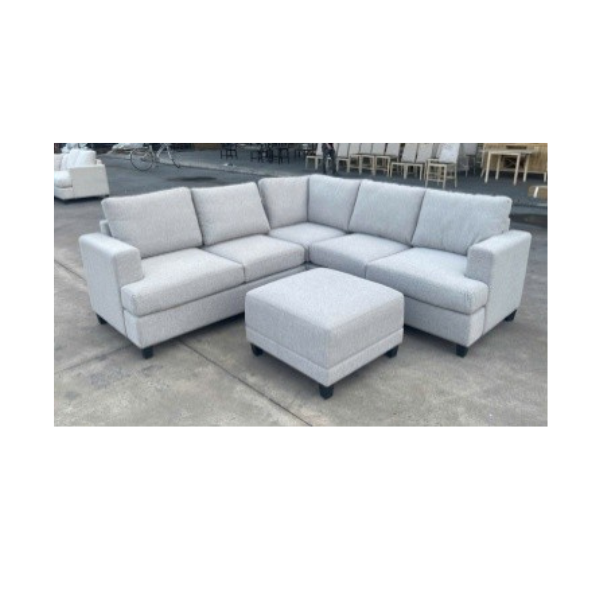 Brand New Fabric Sofa Set – 2-Seater, Corner Sofa & Ottoman