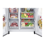LG 506L Slim French Door Fridge with Plumbed Water & Ice Matte Black GF-L500MBL - Factory Seconds