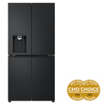 LG 506L Slim French Door Fridge with Plumbed Water & Ice Matte Black GF-L500MBL - Factory Seconds