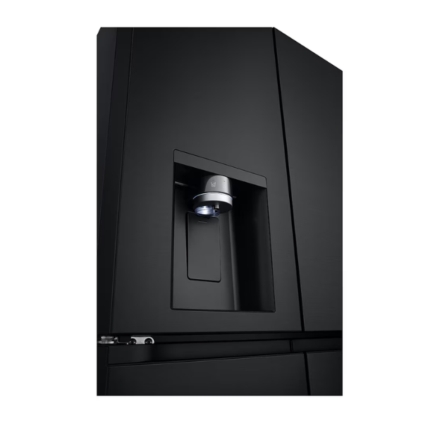 LG 506L Slim French Door Fridge with Plumbed Water & Ice Matte Black GF-L500MBL - Factory Seconds