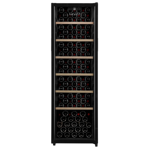 LECAVIST 168 Bottle Wine Cabinet Single Zone Black LKS168VN - Factory Second