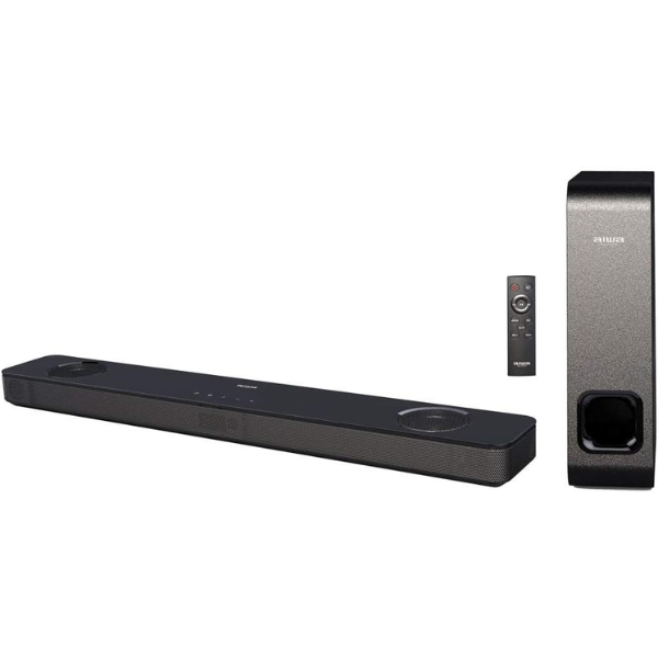 AIWA 2.1 Ch Bluetooth Soundbar with Wired Subwoofer, Remote Control, HDMI (ARC), Optical ASB-1215WL - Factory Second