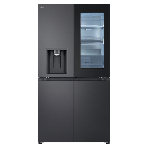 LG 847L Instaview French Door Fridge - Matte Black GF-V900MBLC - Factory Second