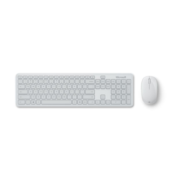 Microsoft Bluetooth Desktop Mouse & Keyboard White (Glacier) QHG-00047 - Carton Damaged