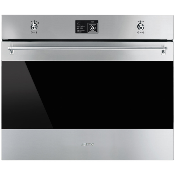 Smeg 70cm Classic Aesthetic Pyrolytic Built-In Oven SFPA7395X2 - Carton Damaged