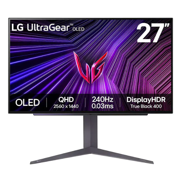 LG UltraGear 27in QHD OLED 240Hz G-Sync Gaming Monitor 27GS93QE-B - Carton Damaged