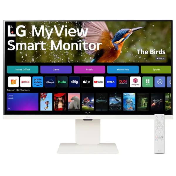 LG 31.5in 4K IPS MyView Smart Display USB-C with WebOS Monitor and Built-in Speakers 32SR83U-W - Factory Seconds