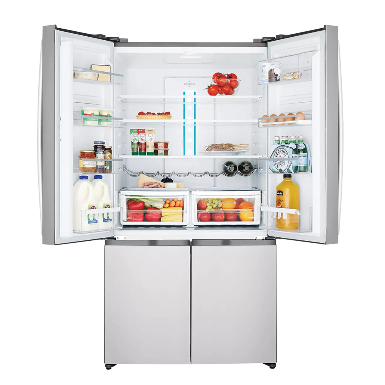 Westinghouse WQE6000SB 541L Stainless Steel French Quad Door Refrigerator - Factory Seconds